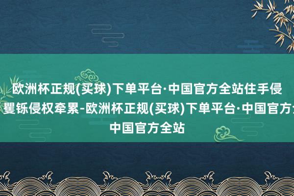 欧洲杯正规(买球)下单平台·中国官方全站住手侵权、矍铄侵权牵累-欧洲杯正规(买球)下单平台·中国官方全站